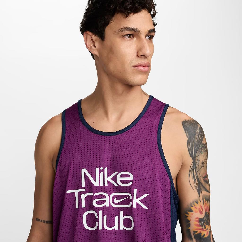 Nike Track Club Men&#039;s Dri-FIT Running Singlet FN3984-503