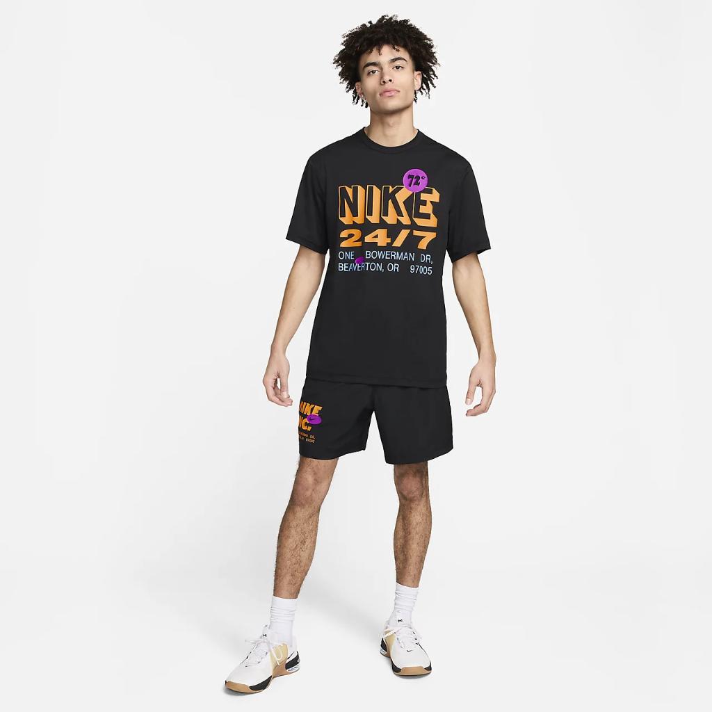 Nike Hyverse Men&#039;s Dri-FIT UV Short-Sleeve Fitness Top FN3988-010