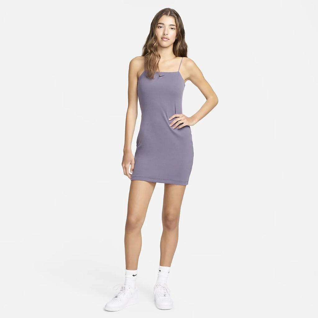 Nike Sportswear Chill Knit Women&#039;s Tight Mini-Rib Cami Dress FN4157-509