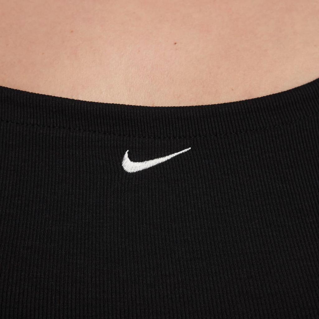 Nike Sportswear Chill Knit Women&#039;s Tight Mini-Rib Cami Dress (Plus Size) FN4159-010