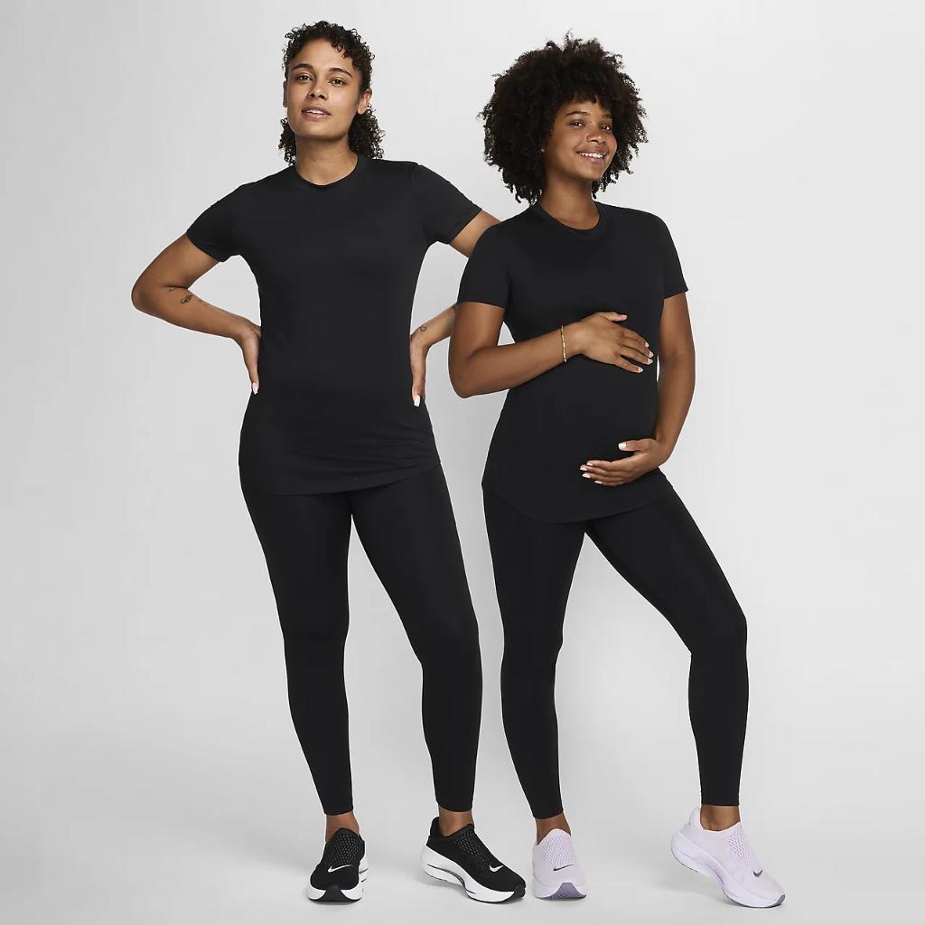 Nike (M) One Women&#039;s Dri-FIT Slim-Fit Short-Sleeve Top (Maternity) FN5001-010