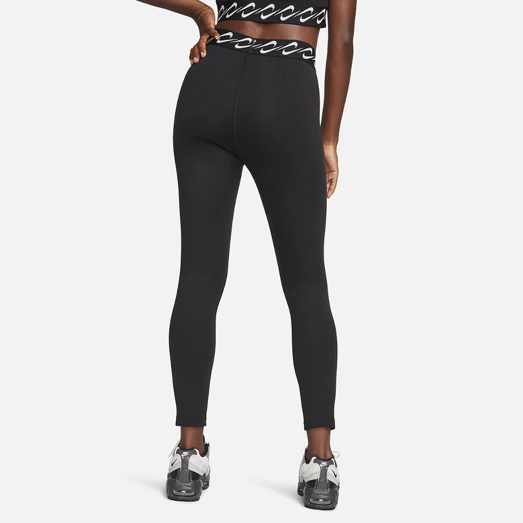Nike Sportswear Classic Swoosh Women&#039;s High-Waisted 7/8 Leggings FN6545-010