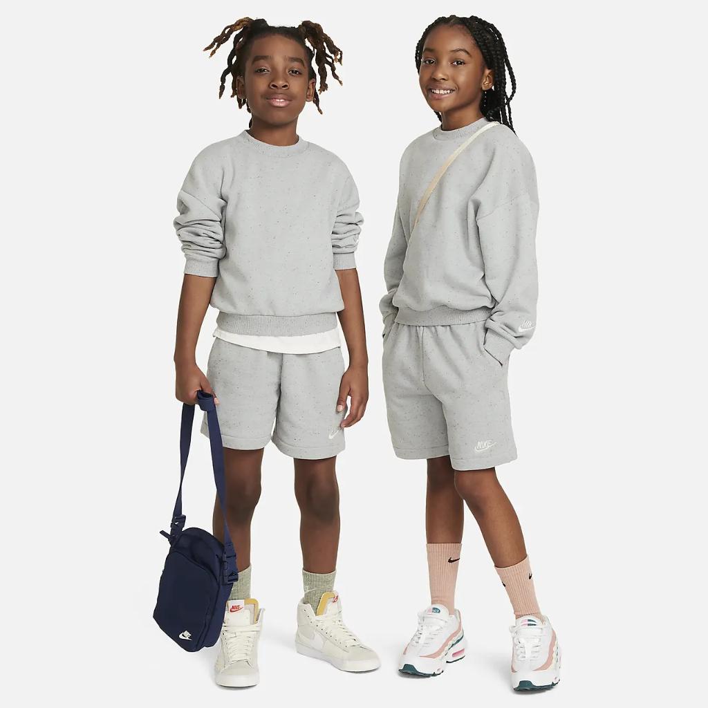 Nike Sportswear Icon Fleece Big Kids&#039; Oversized Sweatshirt FN7274-041
