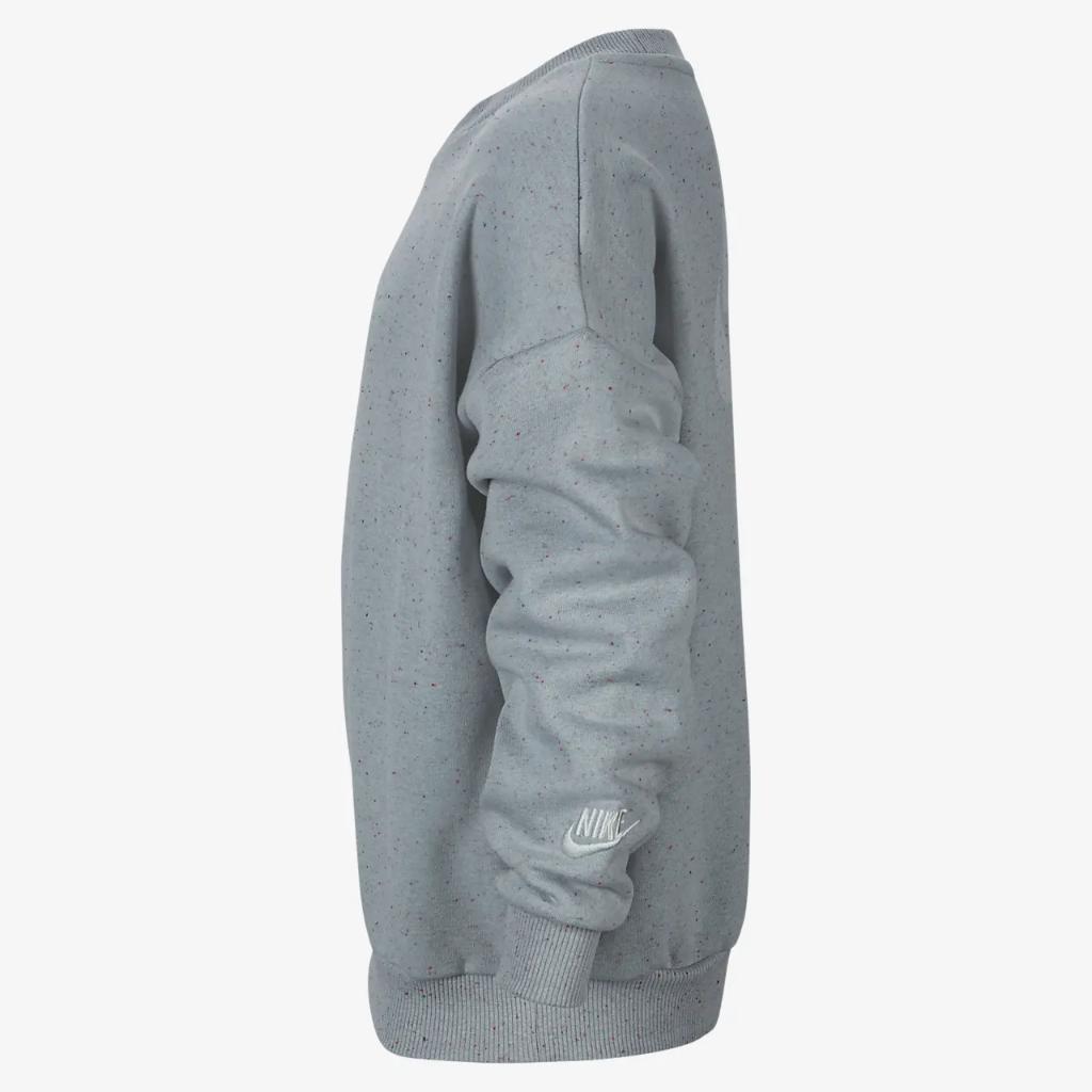 Nike Sportswear Icon Fleece Big Kids&#039; Oversized Sweatshirt FN7274-041