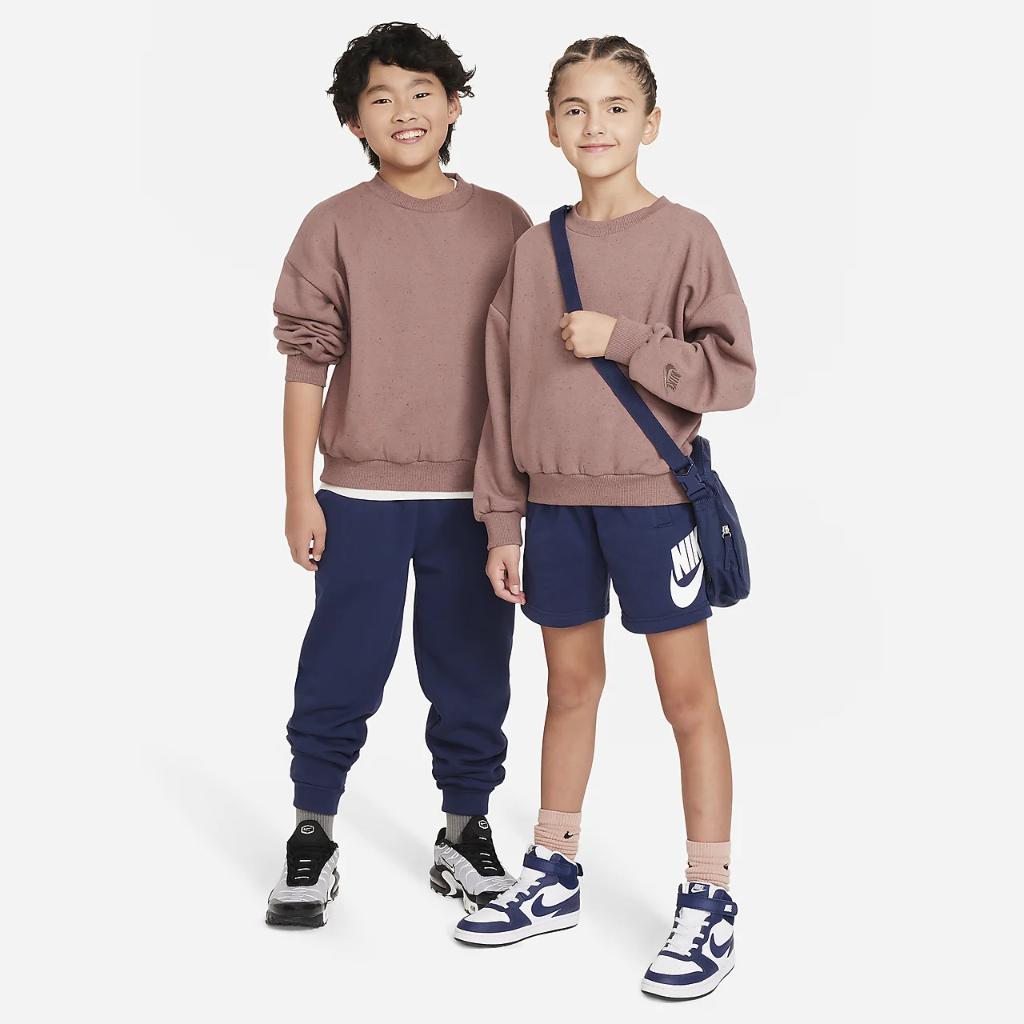 Nike Sportswear Icon Fleece Big Kids&#039; Oversized Sweatshirt FN7274-208