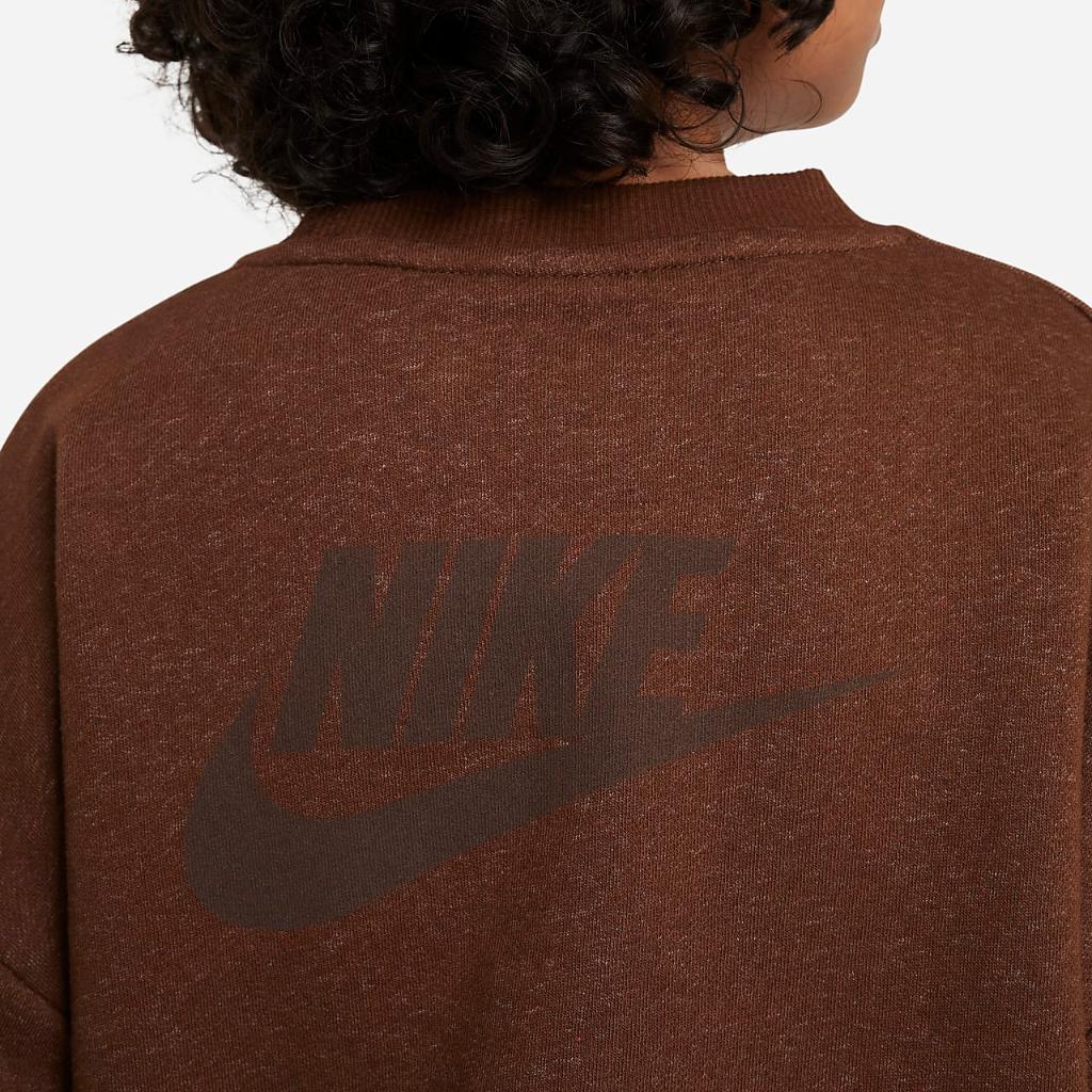 Nike Sportswear Icon Fleece Big Kids&#039; Oversized Sweatshirt FN7274-259