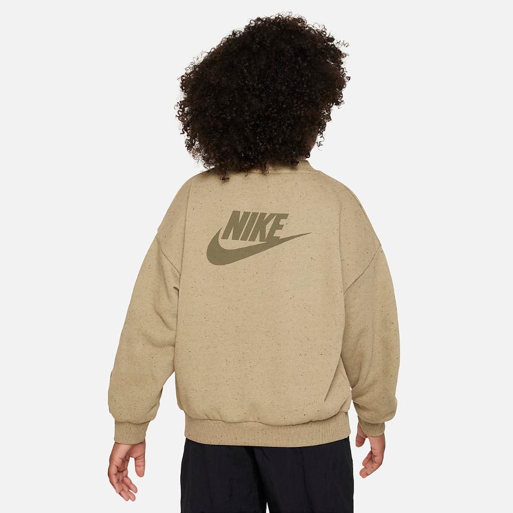 Nike Sportswear Icon Fleece Big Kids&#039; Oversized Sweatshirt FN7274-276