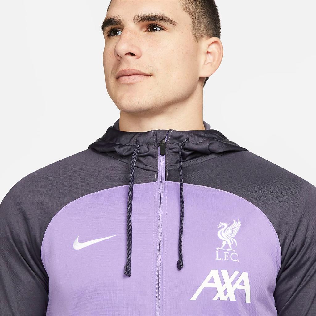 Liverpool FC Strike Third Men&#039;s Nike Dri-FIT Soccer Hooded Track Jacket FN7320-568