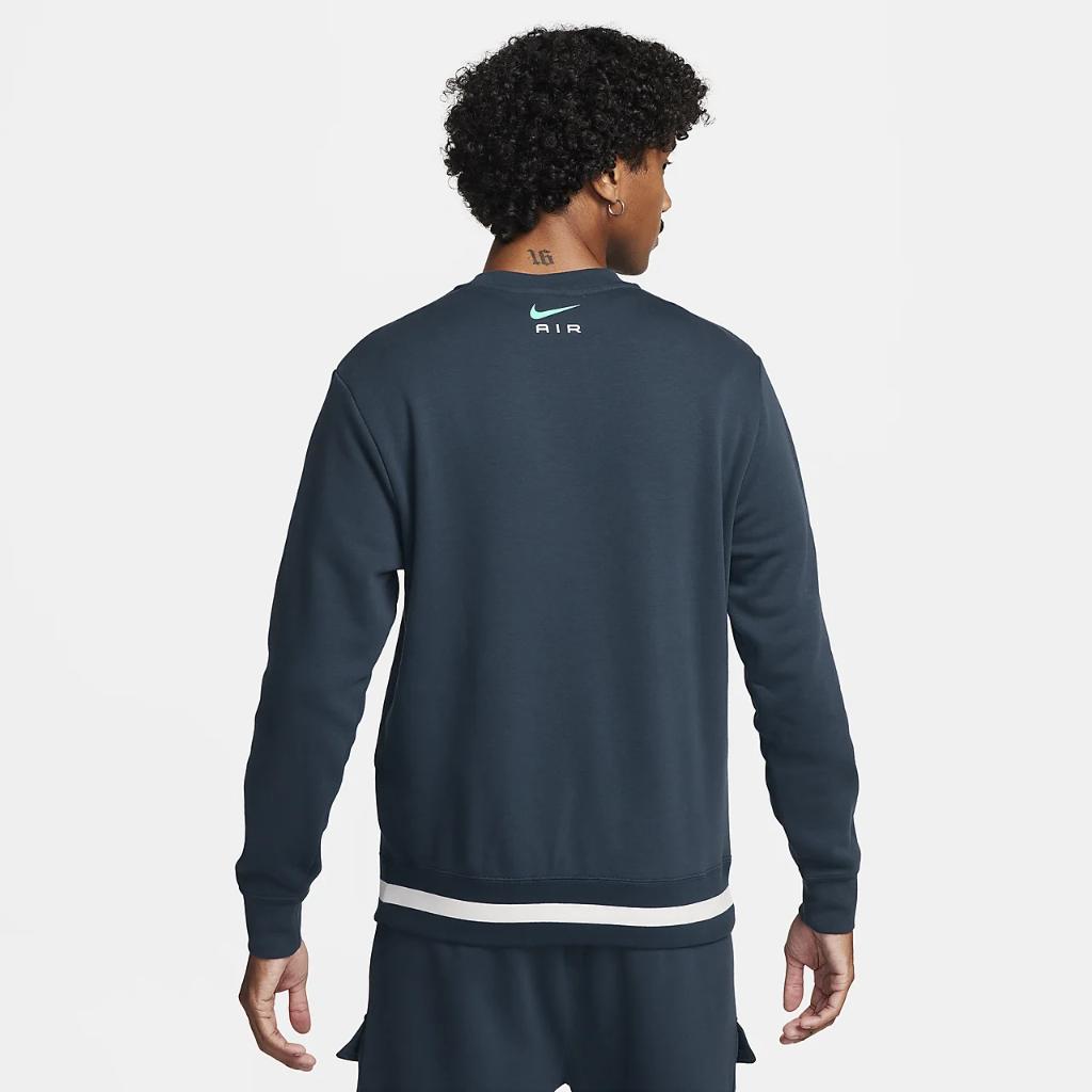 Nike Air Men&#039;s Fleece Crew-Neck Sweatshirt FN7692-410