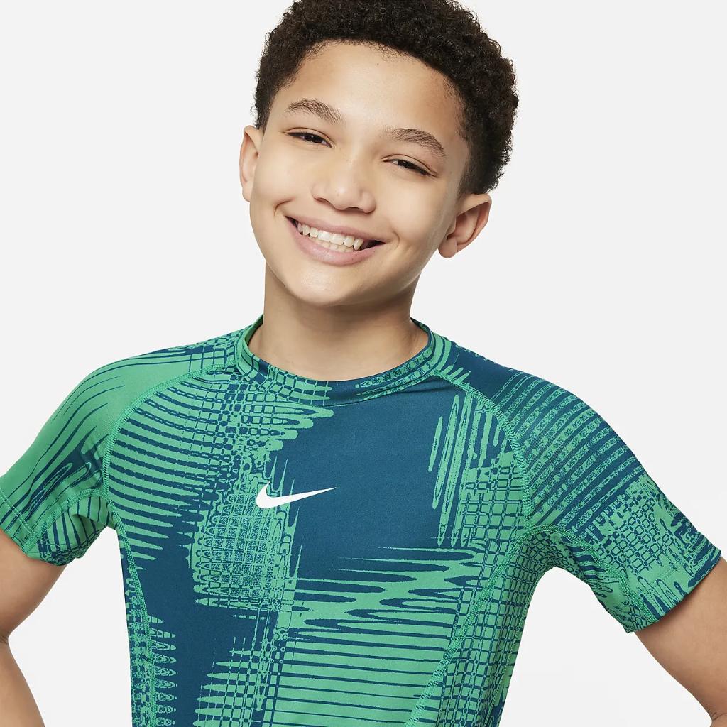 Nike Pro Big Kids&#039; (Boys&#039;) Dri-FIT Short-Sleeve Top FN8366-324