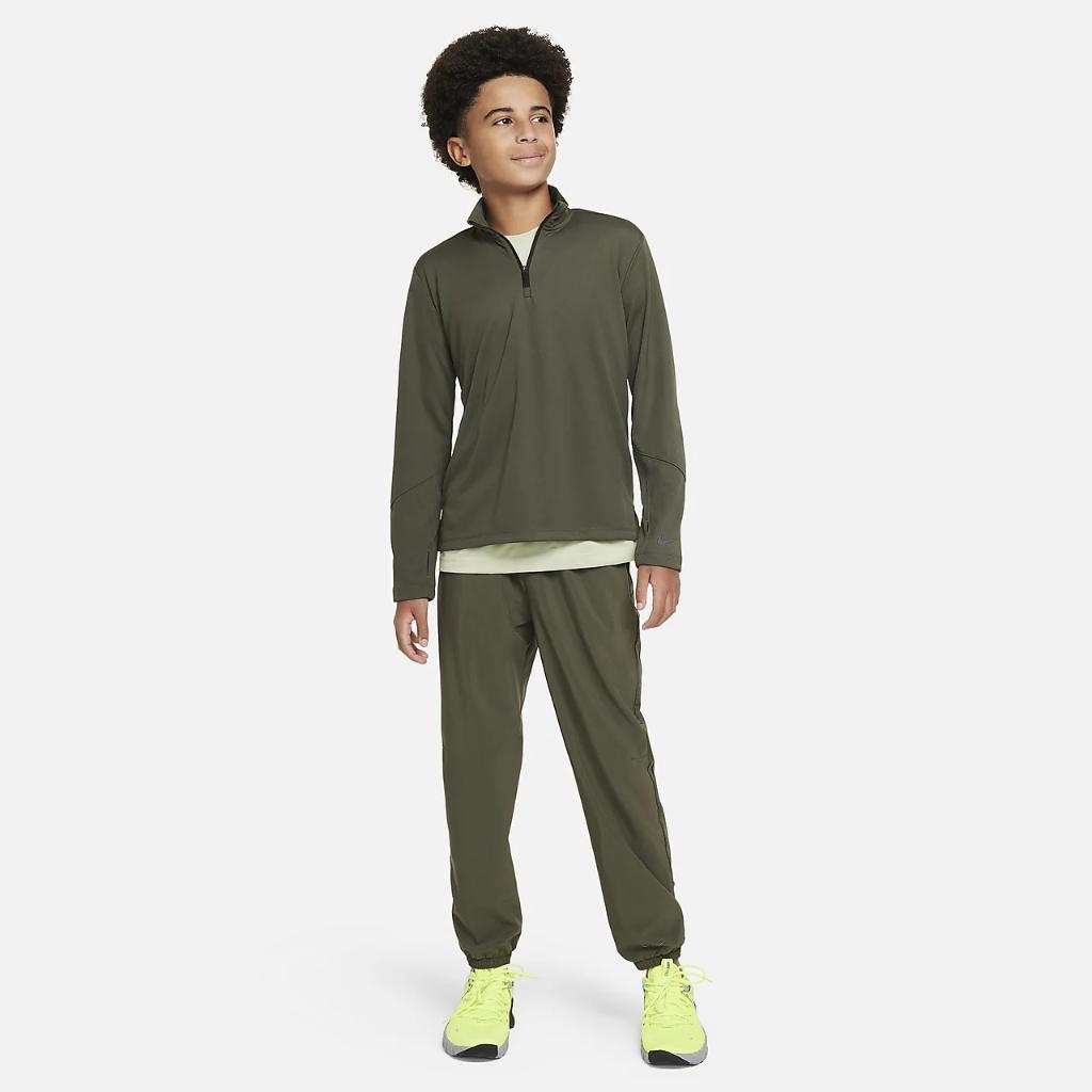 Nike Multi Big Kids&#039; (Boys&#039;) Dri-FIT UV Long-Sleeve 1/2-Zip Top FN8375-325
