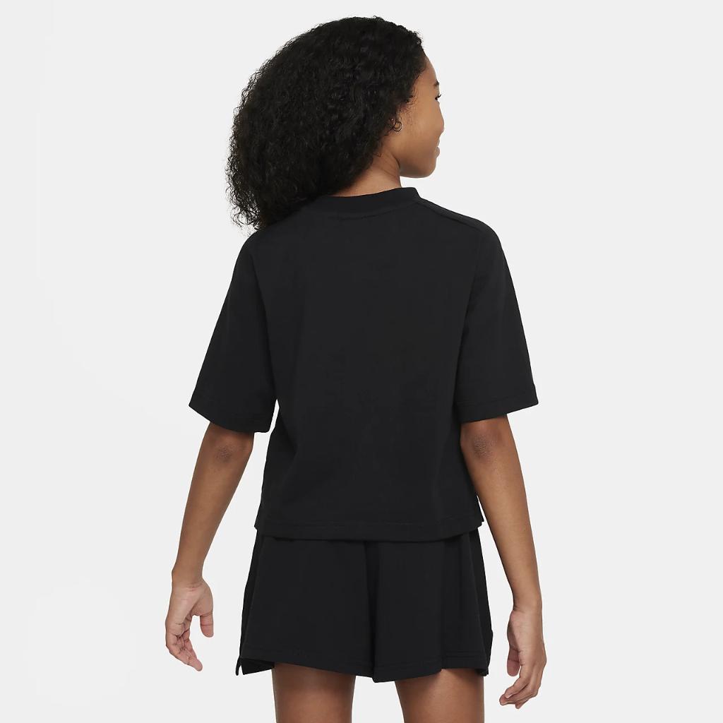Nike Sportswear Big Kids&#039; (Girls&#039;) Short-Sleeve Top FN8589-010