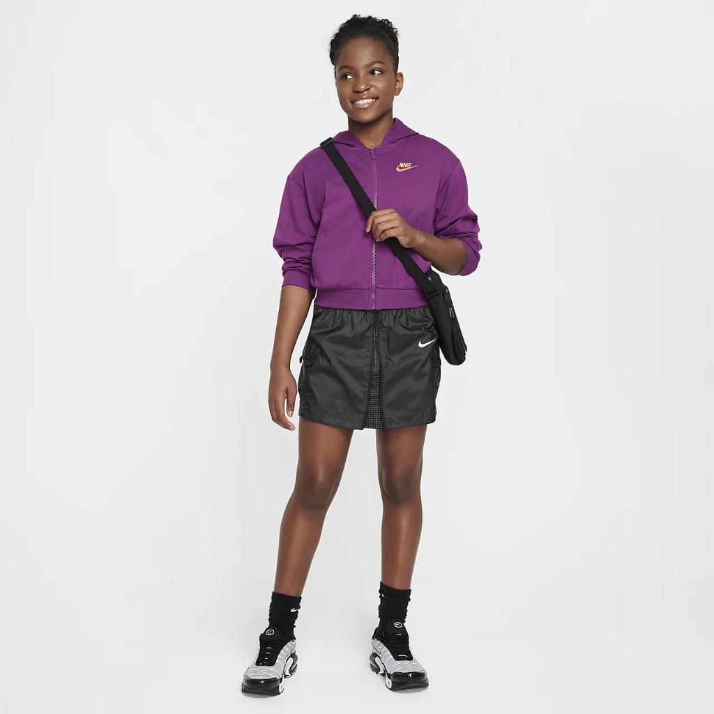 Nike Sportswear Big Kids&#039; (Girls&#039;) Full-Zip Hoodie FN8595-503