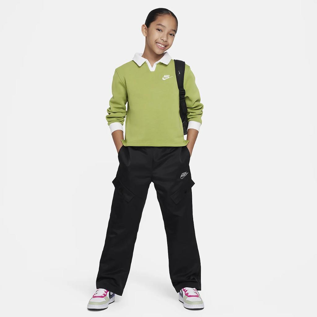 Nike Sportswear Club Fleece Big Kids&#039; (Girls&#039;) Polo Top FN8633-377