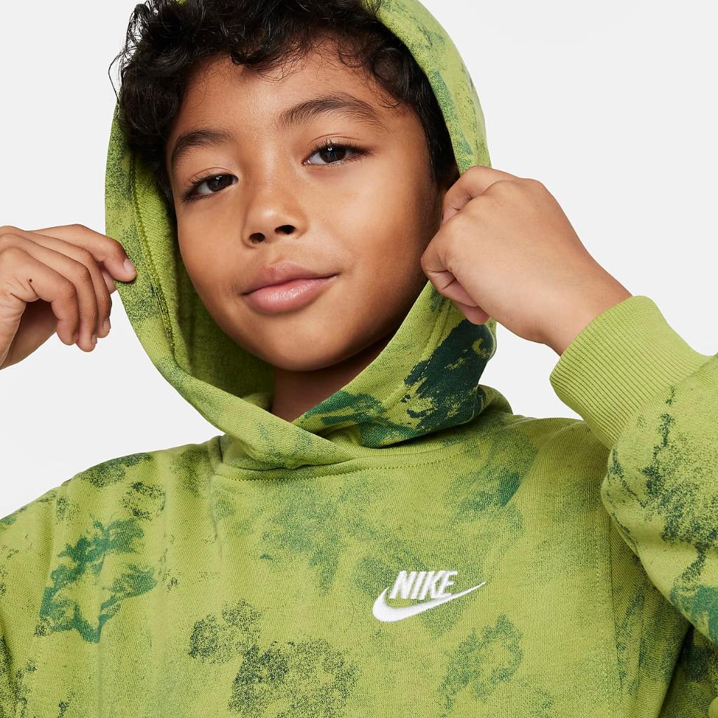 Nike Sportswear Club Fleece Big Kids&#039; Pullover Hoodie FN8737-377