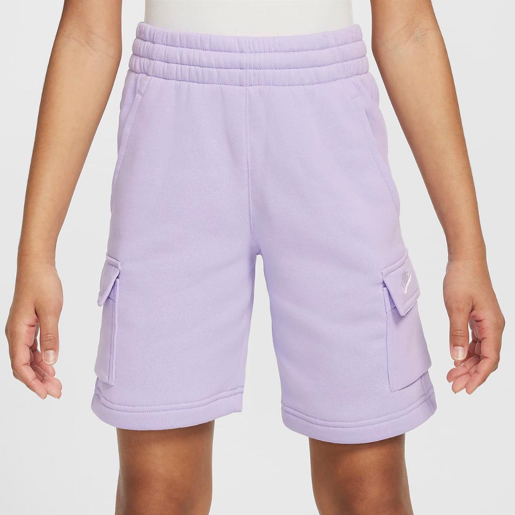 Nike Sportswear Club Fleece Big Kids&#039; Cargo Shorts FN8745-515