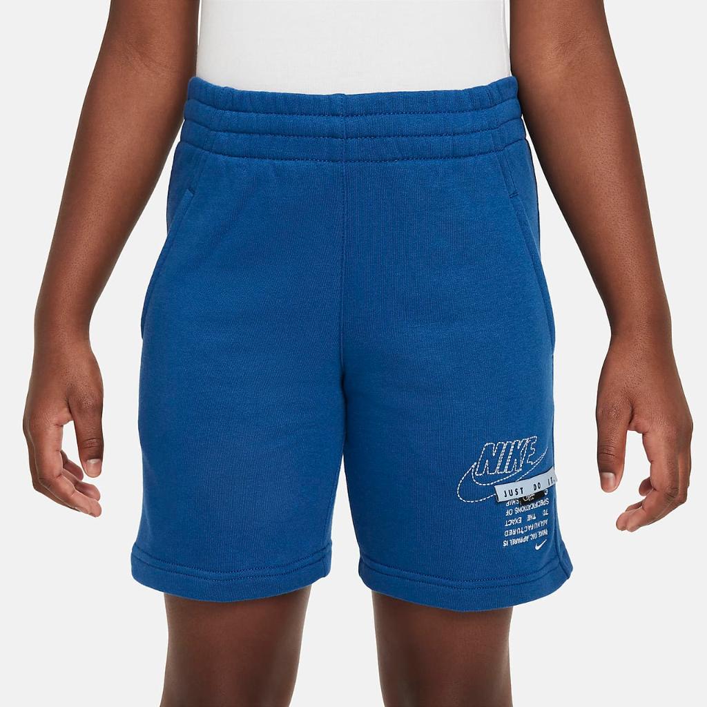 Nike Sportswear Club Fleece Big Kids&#039; French Terry Shorts FN9110-476