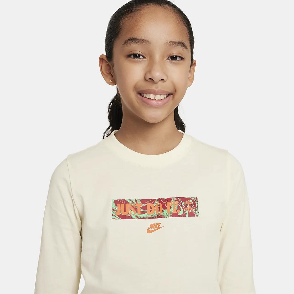 Nike Sportswear Big Kids&#039; Long-Sleeve T-Shirt FN9636-113