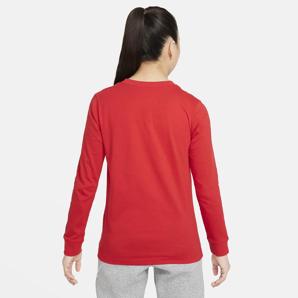 Nike Sportswear Big Kids&#039; Long-Sleeve T-Shirt FN9636-657