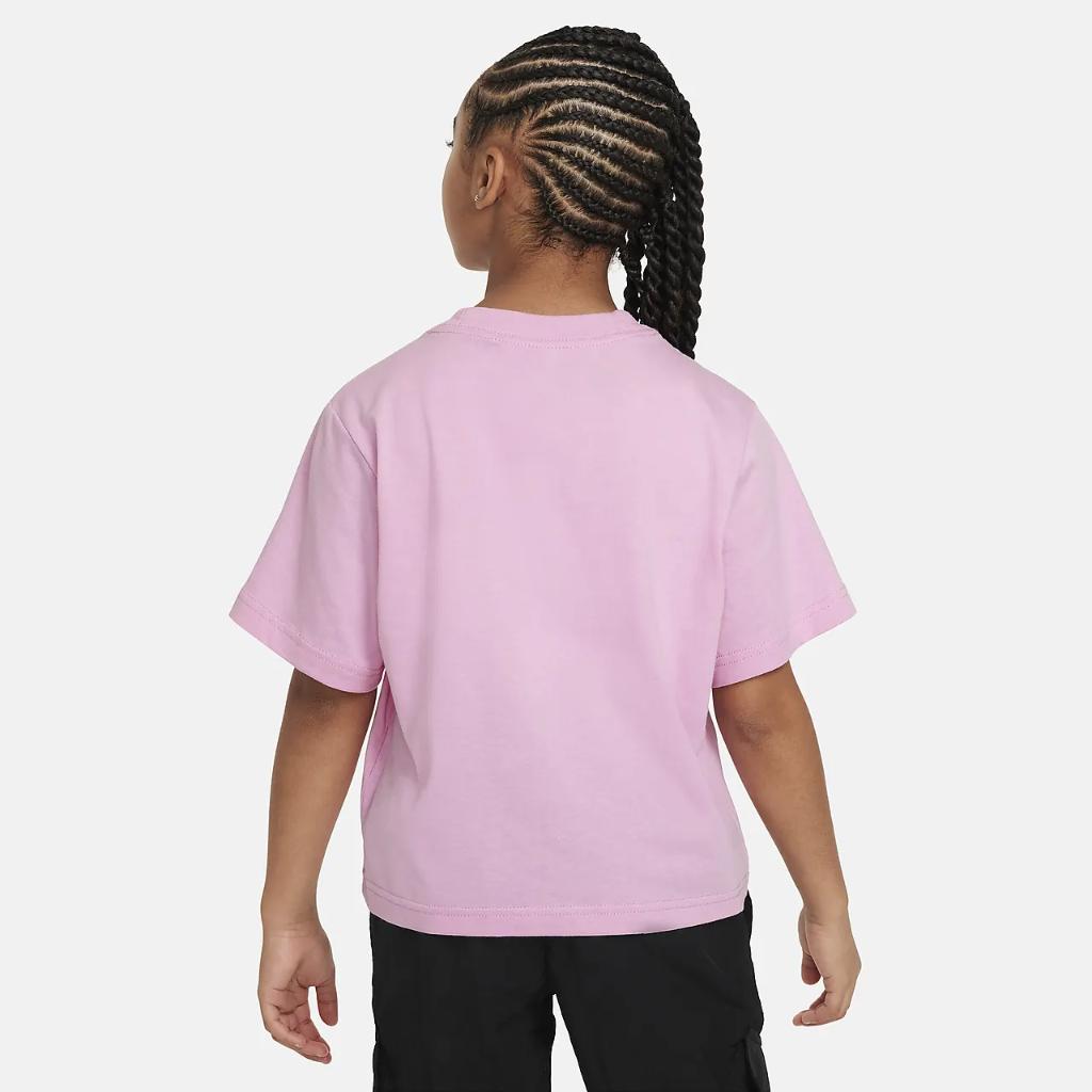 Nike Sportswear Big Kids&#039; (Girls&#039;) Boxy T-Shirt FN9687-629