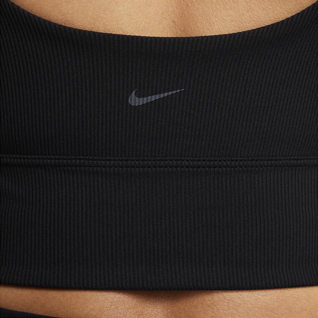 Nike Zenvy Rib Women&#039;s Light-Support Non-Padded Longline Sports Bra FQ0410-010