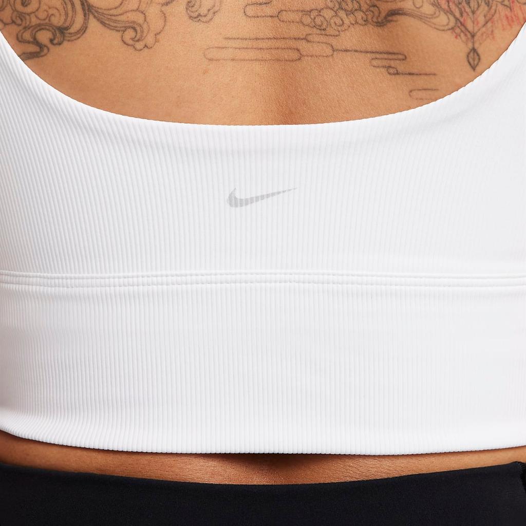 Nike Zenvy Rib Women&#039;s Light-Support Non-Padded Longline Sports Bra FQ0410-100