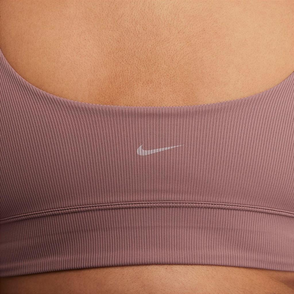 Nike Zenvy Rib Women&#039;s Light-Support Non-Padded Longline Sports Bra (Plus Size) FQ0411-208