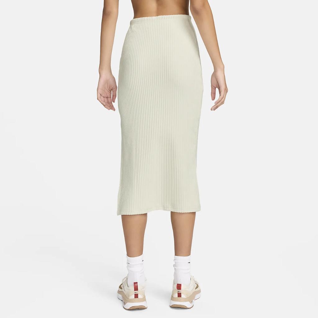 Nike Sportswear Chill Knit Women&#039;s Slim Ribbed Midi Skirt FQ1636-104