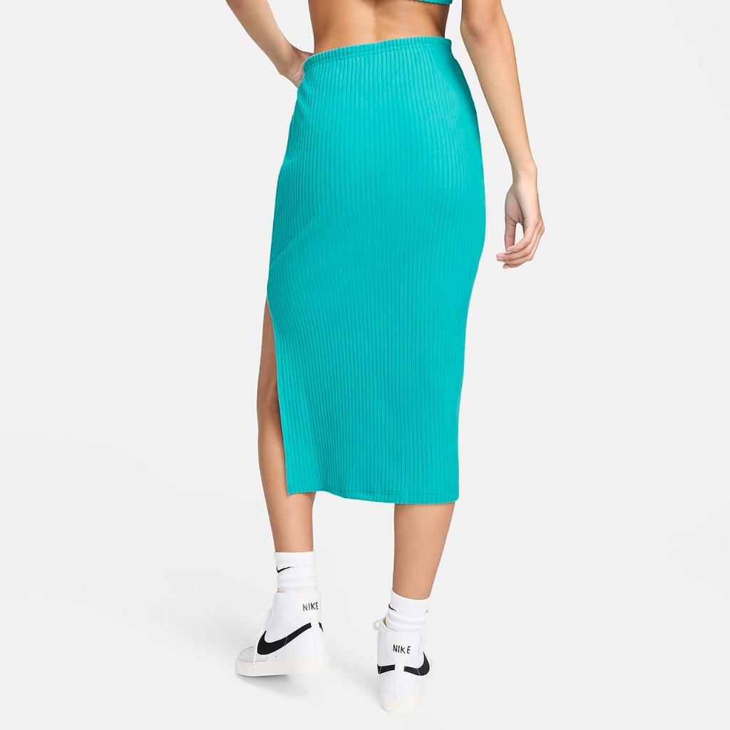 Nike Sportswear Chill Knit Women&#039;s Slim Ribbed Midi Skirt FQ1636-345