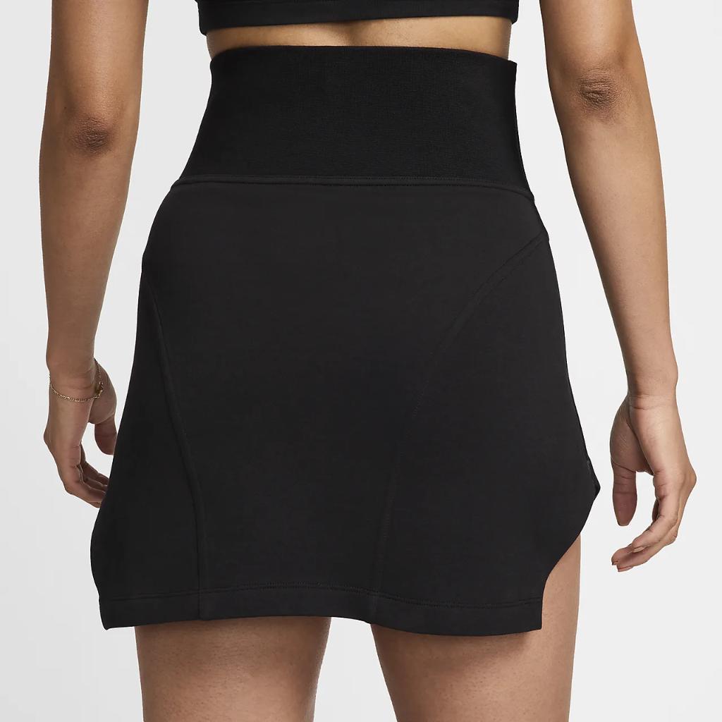 Nike Sportswear Tech Fleece Women&#039;s High-Waisted Mini Skirt FQ1852-010
