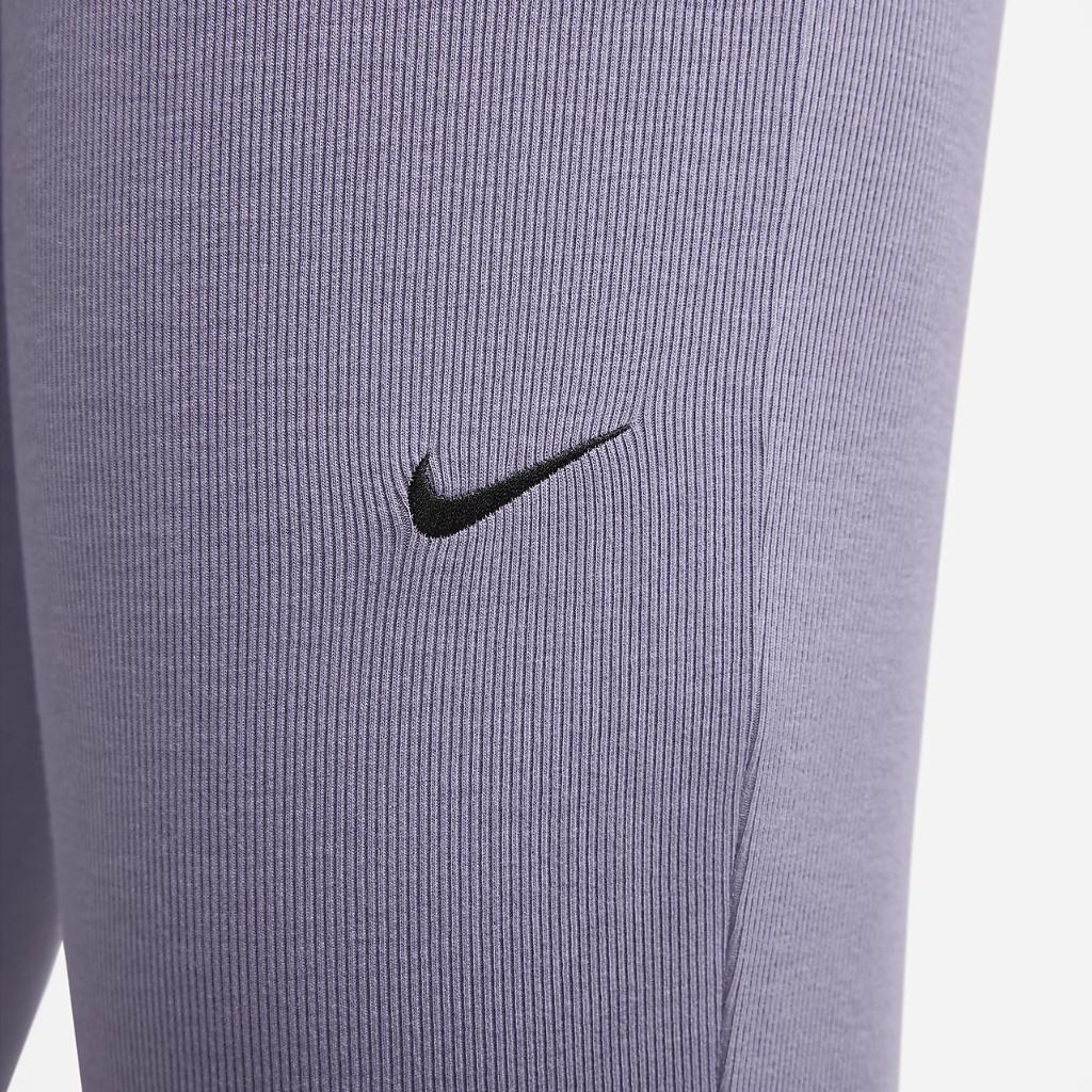 Nike Sportswear Chill Knit Women&#039;s Tight Mini-Rib Flared Leggings FQ2113-509