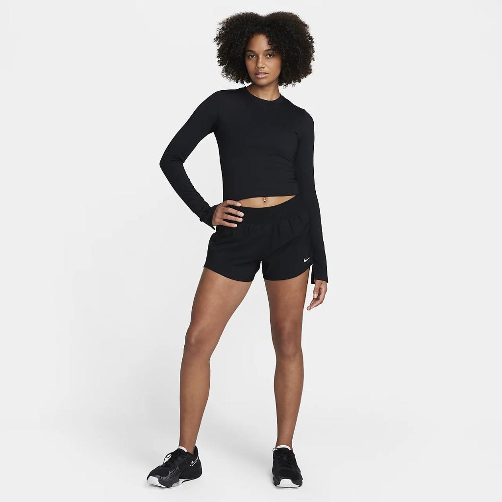 Nike One Fitted Women&#039;s Dri-FIT Long-Sleeve Top FQ2148-010