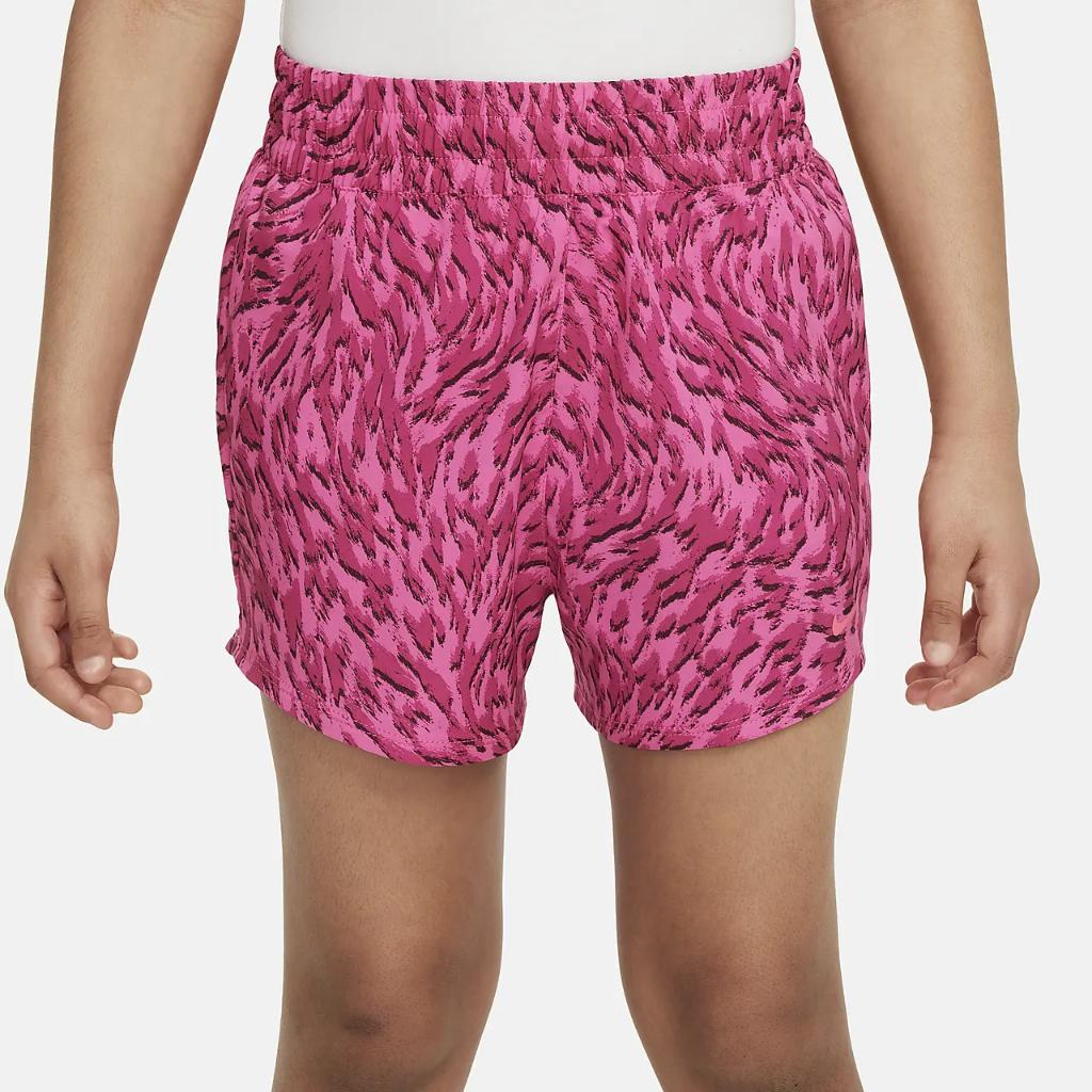 Nike One Big Kids&#039; (Girls&#039;) Woven High-Waisted Shorts FQ4527-605
