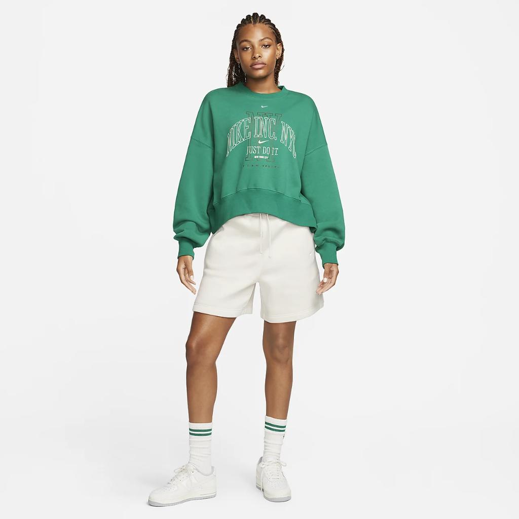Nike Sportswear Phoenix Fleece Women&#039;s Over-Oversized Crew-Neck Graphic Sweatshirt FQ6234-365