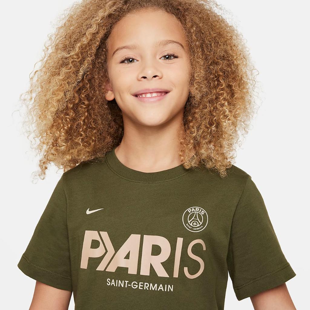 Paris Saint-Germain Mercurial Big Kids&#039; Nike Soccer T-Shirt FQ7138-326
