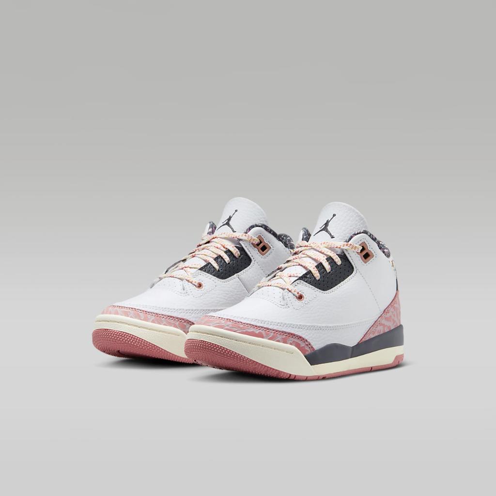 Jordan 3 Retro &quot;Ivory&quot; Little Kids&#039; Shoes FQ9174-100
