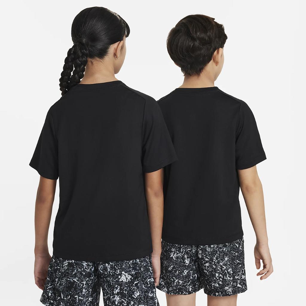Nike Multi Big Kids&#039; Dri-FIT Short-Sleeve Top FV0274-010