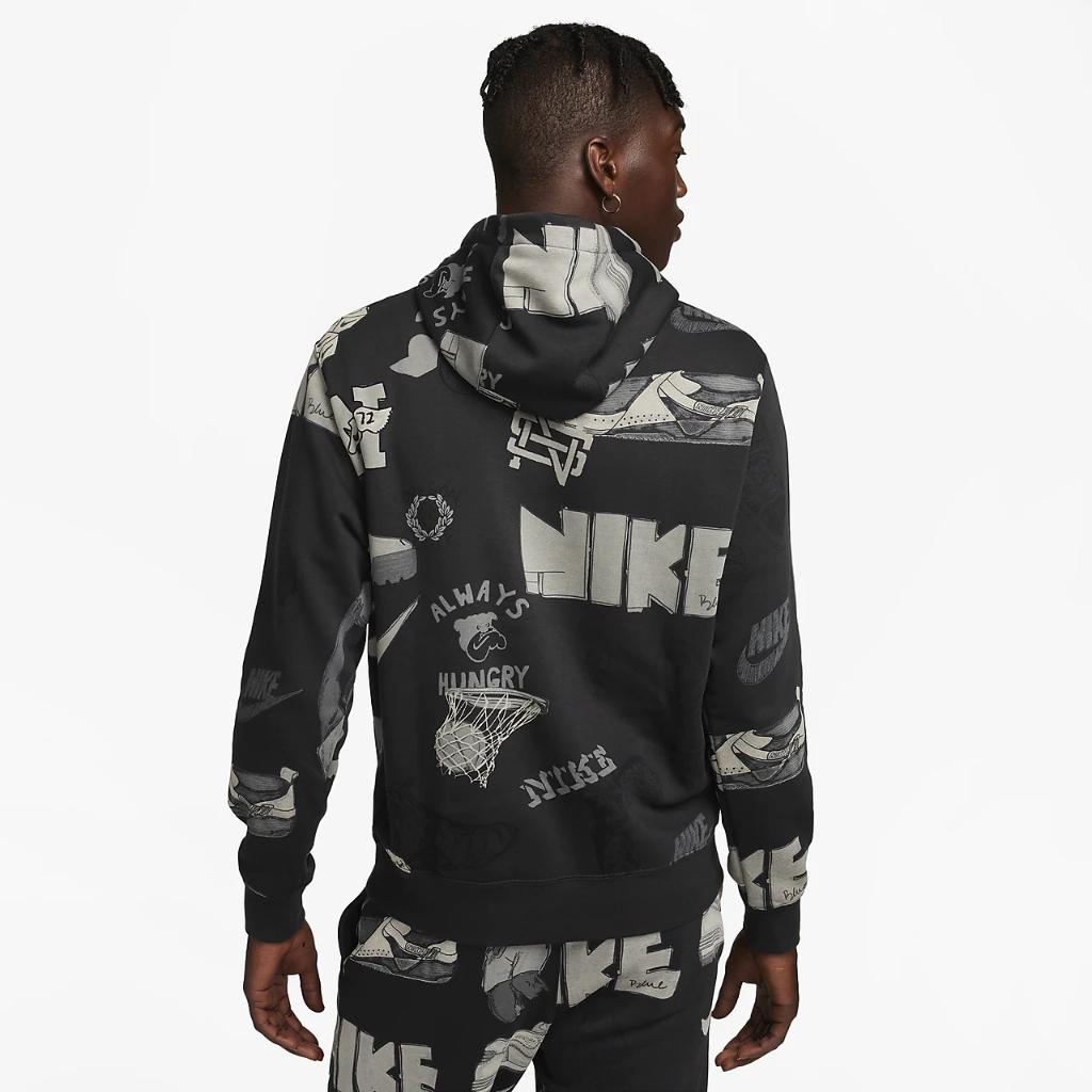 Nike Sportswear Club Fleece Men&#039;s Printed Pullover Hoodie FV1921-045