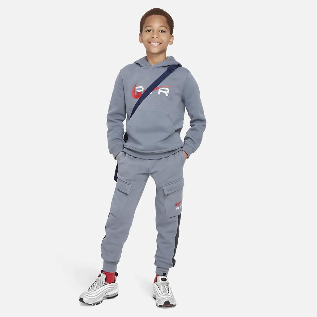 Nike Air Big Kids&#039; Pullover Fleece Hoodie FV2341-065