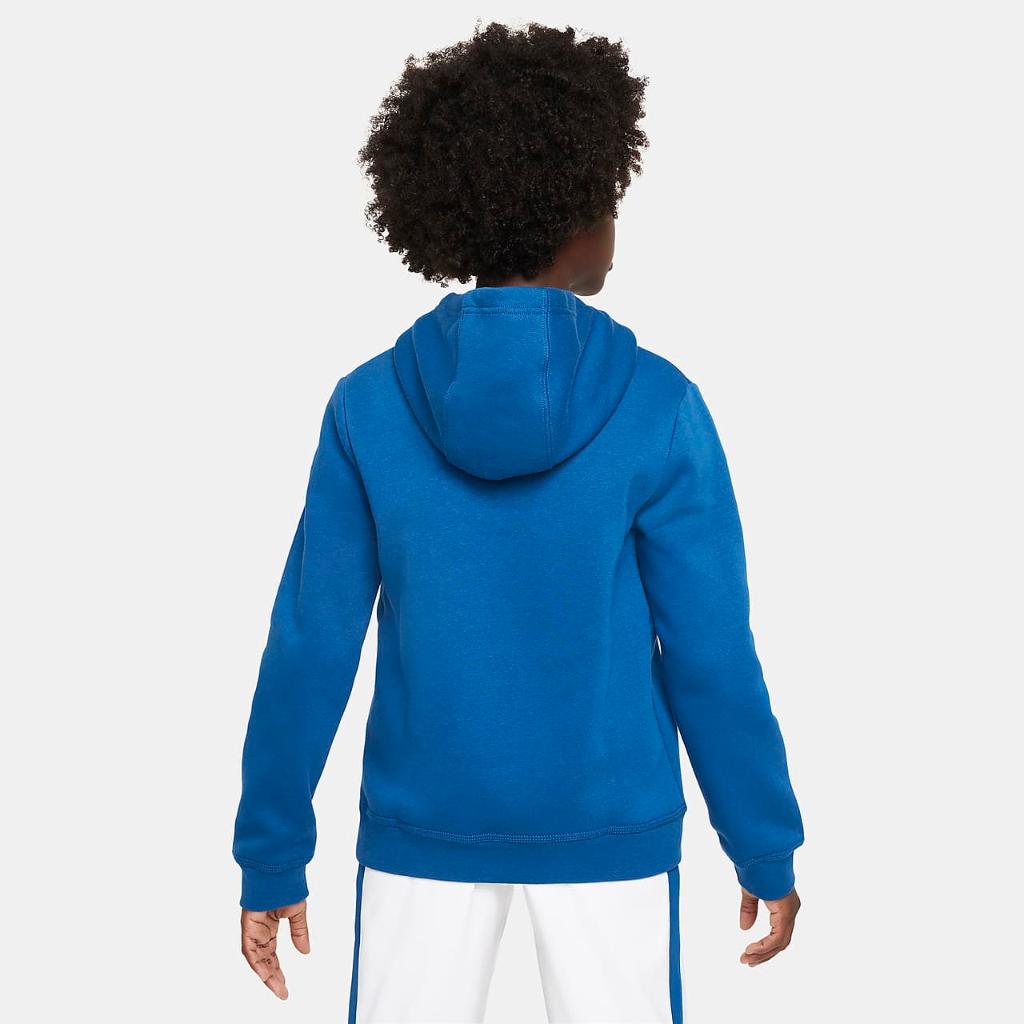 Nike Air Big Kids&#039; Pullover Fleece Hoodie FV2341-476