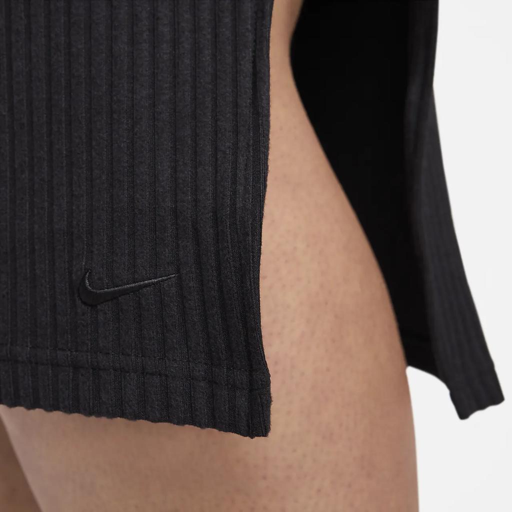 Nike Sportswear Chill Knit Women&#039;s Slim Midi Ribbed Skirt (Plus Size) FV8075-010