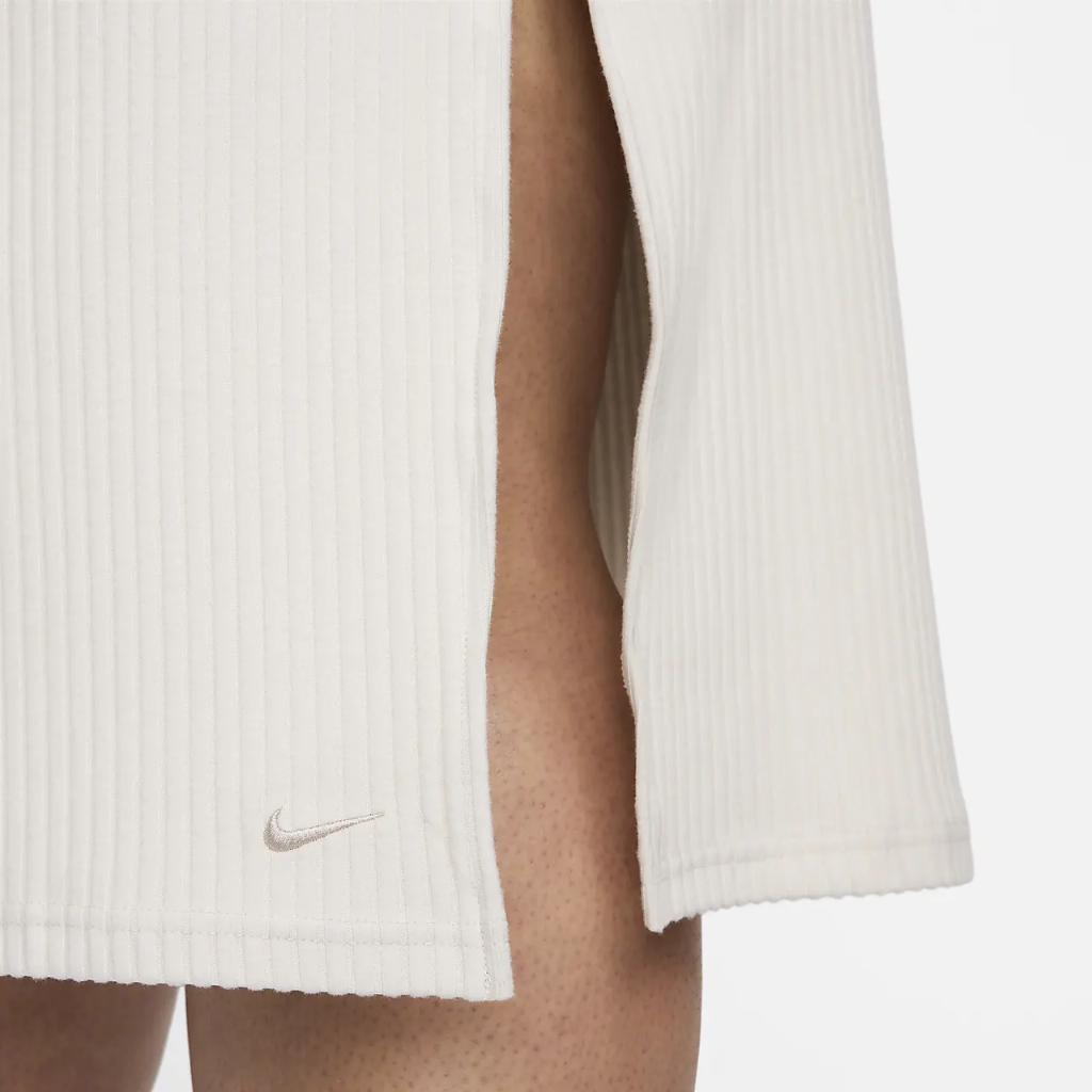 Nike Sportswear Chill Knit Women&#039;s Slim Midi Ribbed Skirt (Plus Size) FV8075-104