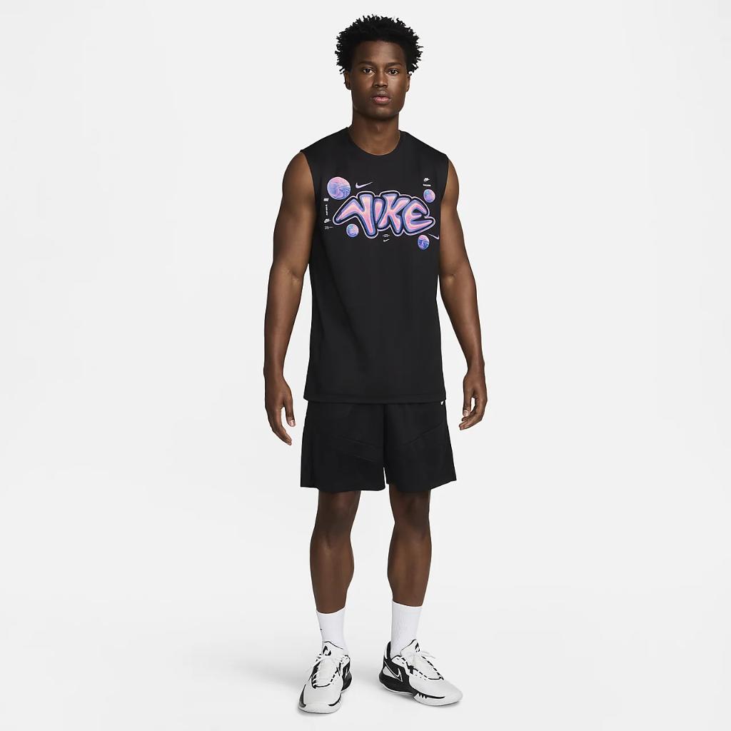 Nike Men&#039;s Dri-FIT Sleeveless Basketball T-Shirt FV8414-010