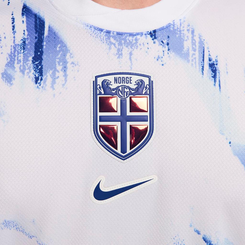 Norway (Men&#039;s Team) 2024/25 Stadium Away Men&#039;s Nike Dri-FIT Soccer Replica Jersey FZ0161-100