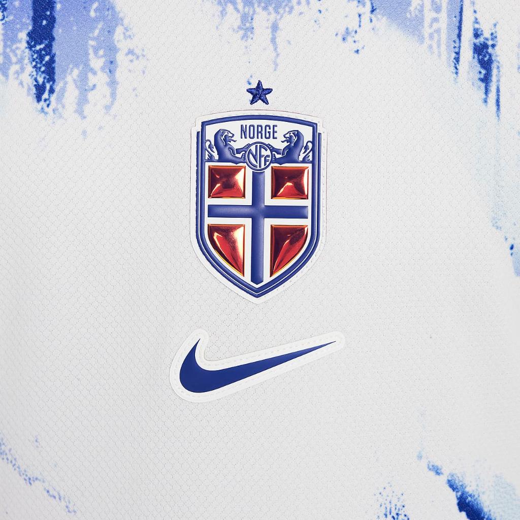 Norway (Men&#039;s Team) 2024/25 Stadium Away Big Kids&#039; Nike Dri-FIT Soccer Replica Jersey FZ0171-100