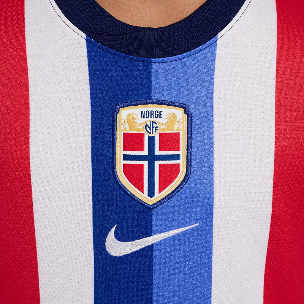 Norway (Men&#039;s Team) 2024/25 Stadium Home Big Kids&#039; Nike Dri-FIT Soccer Replica Jersey FZ0172-677