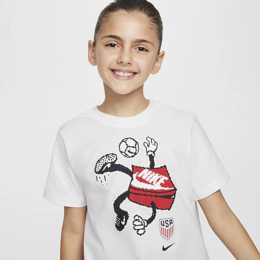 USMNT Big Kids&#039; Nike Soccer T-Shirt FZ0191-100