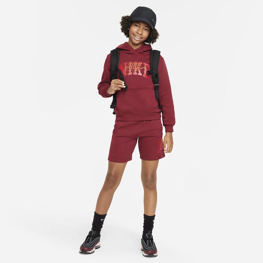 Nike Sportswear Club Fleece Big Kids&#039; Pullover Hoodie FZ1403-677