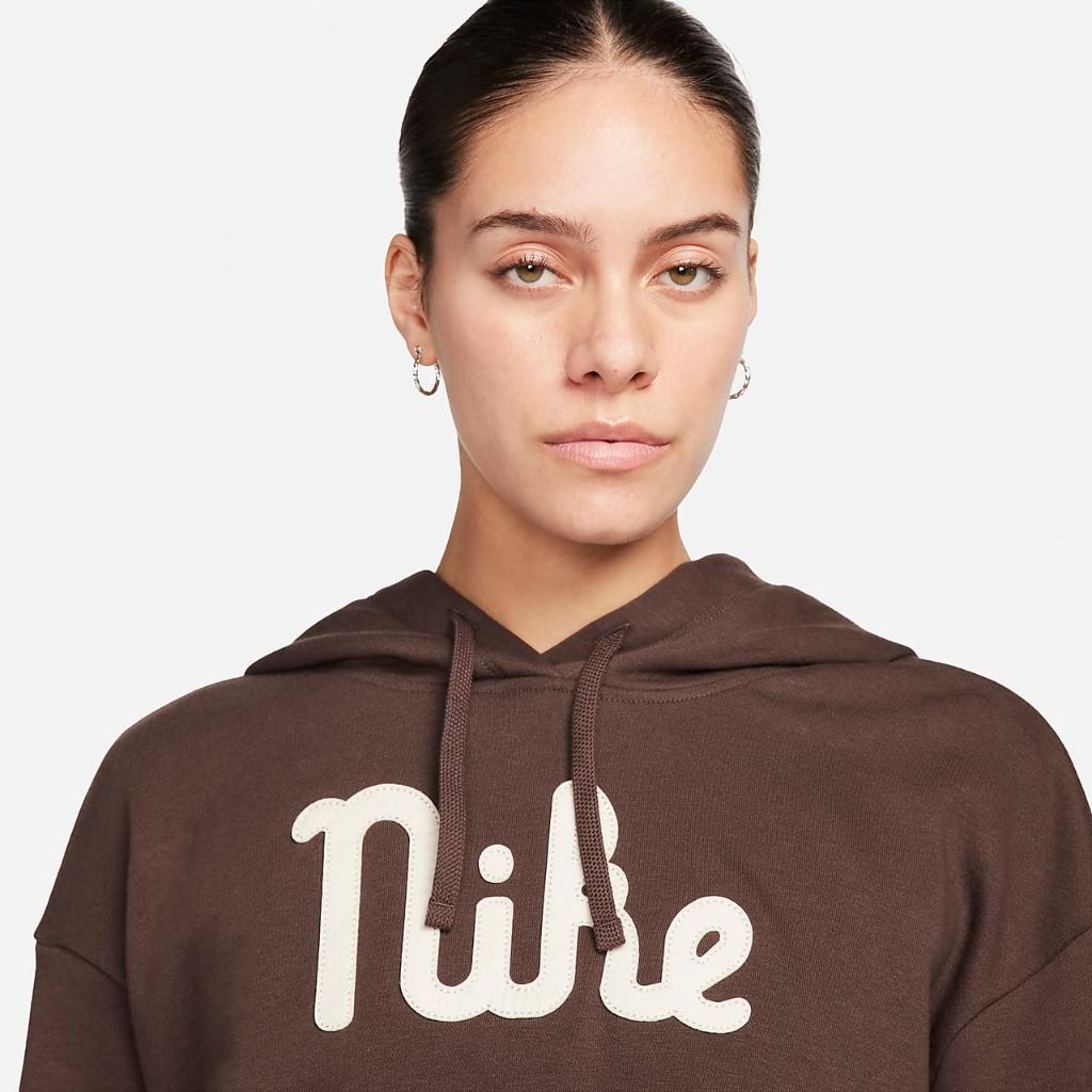 Nike Sportswear Club Fleece Women&#039;s Oversized Cropped Hoodie FZ2457-237