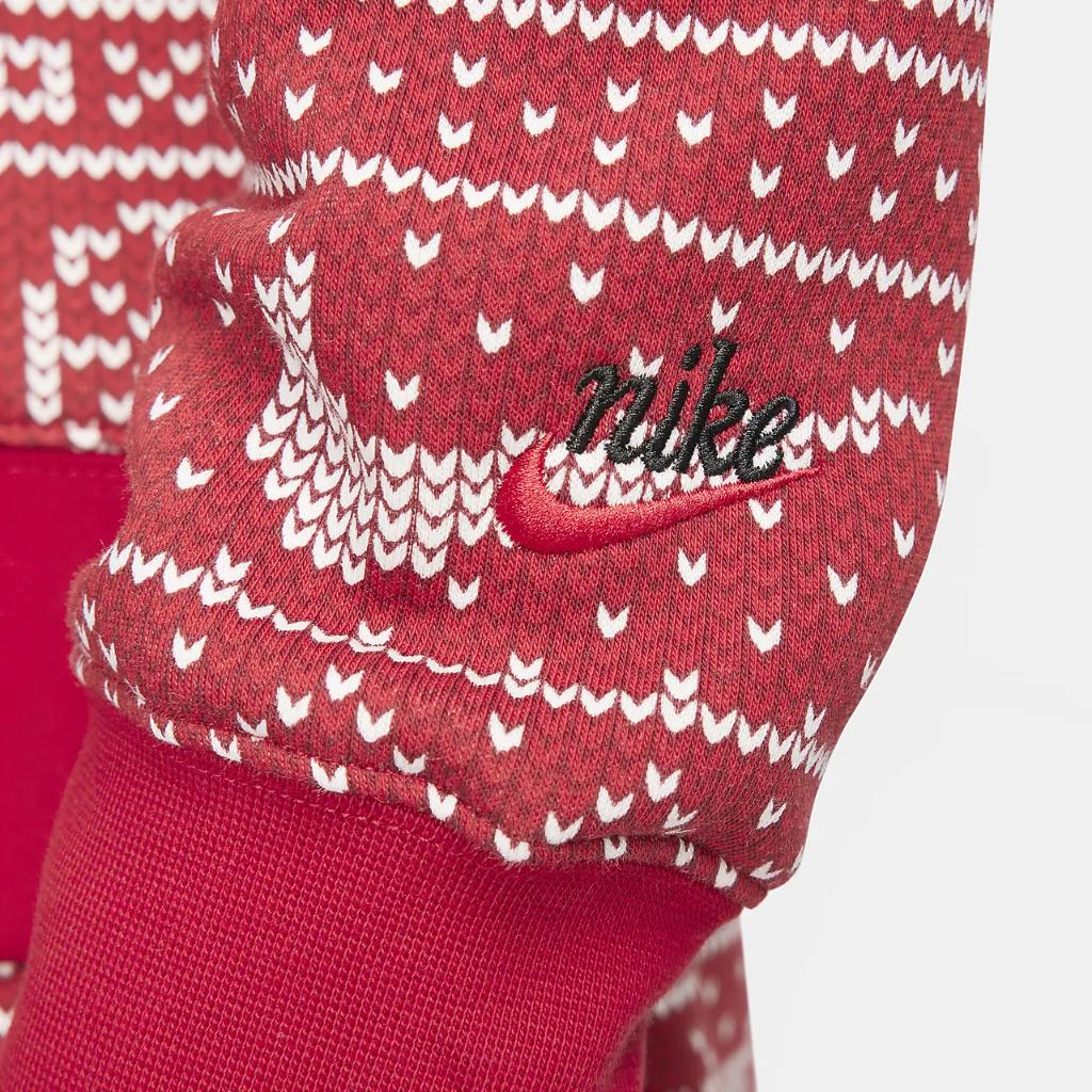 Nike Sportswear Club Fleece Men&#039;s Crew-Neck Holiday Sweatshirt FZ2723-687
